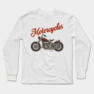 Vintage Motorcycles Long Sleeve T-Shirt